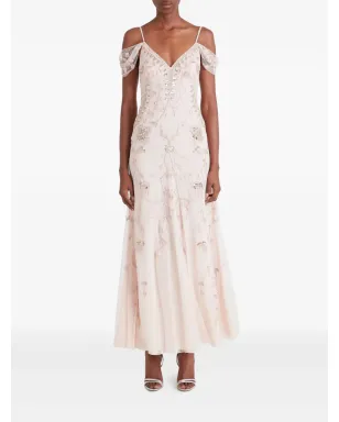 Temperley London Lilly embellished off-shoulder gown - Neutrals - サムネイル2