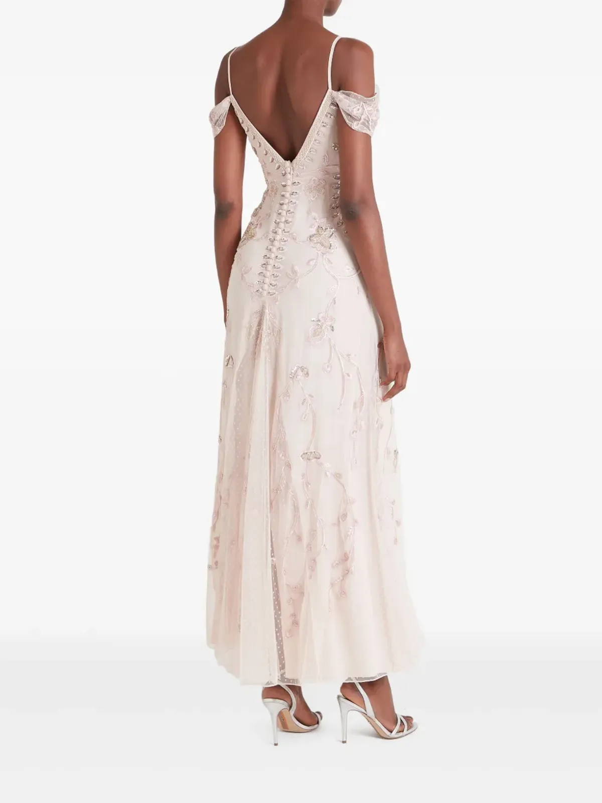 Temperley London Lilly embellished off-shoulder gown - Neutrals - 画像4
