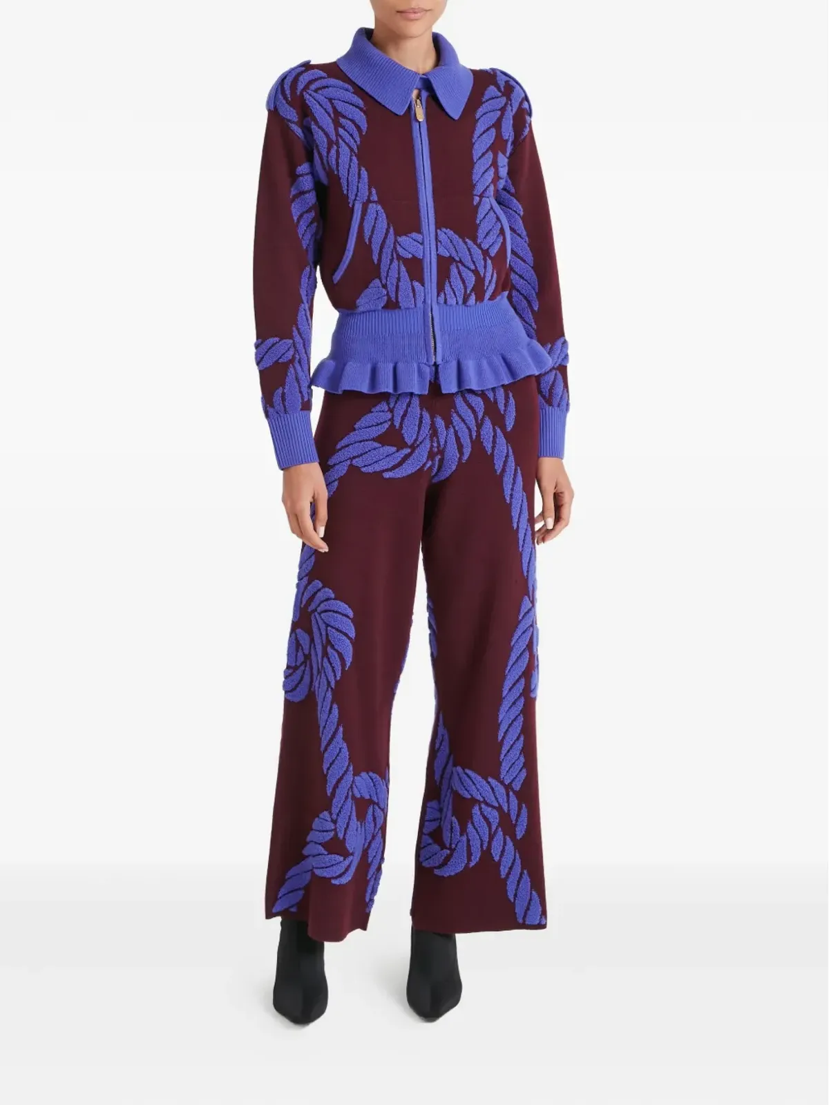 Temperley London rope-knit trousers - Red - 画像2
