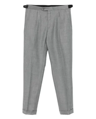 Brioni pleated wool pants - Grey - サムネイル1