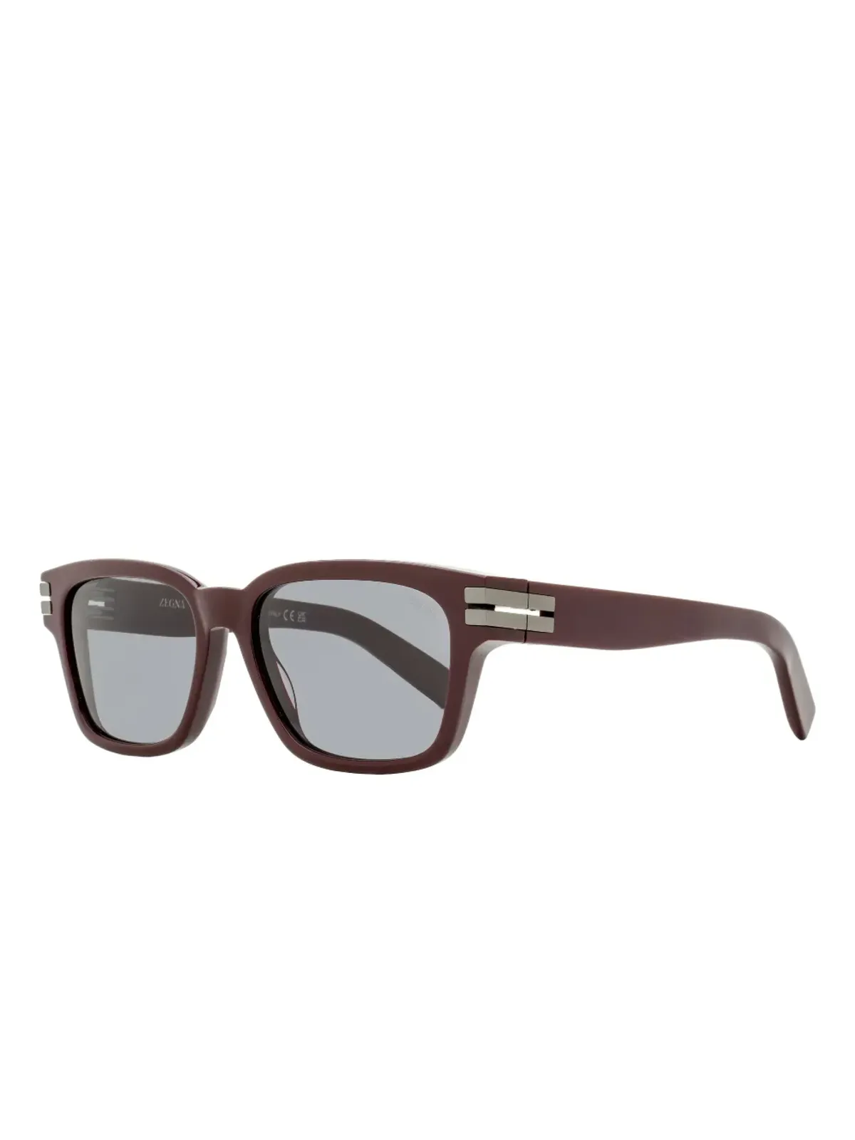 Zegna rectangular-frame sunglasses - Brown - 画像2