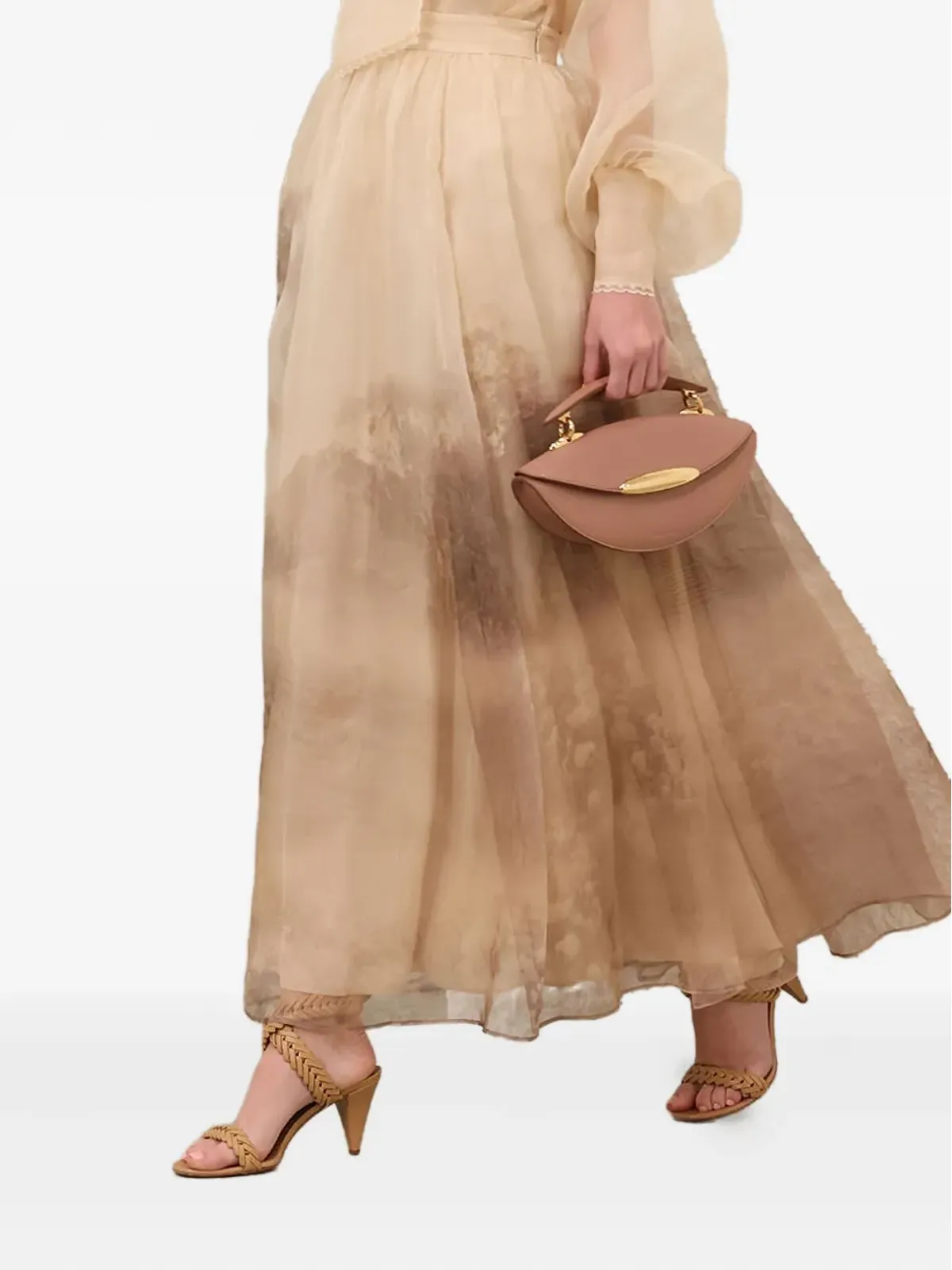 ZIMMERMANN メメント オーガンザ ボウタイレース ブラウス - 画像2
