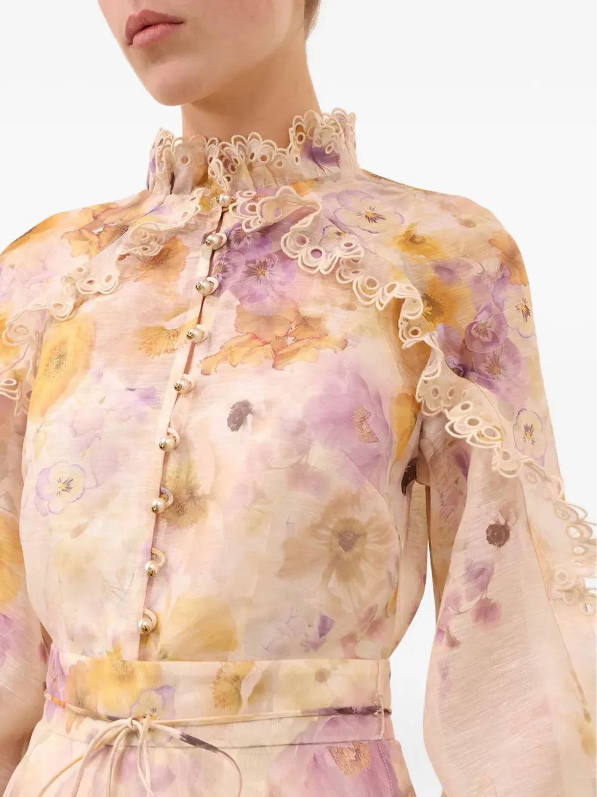 ZIMMERMANN メメント フリル花柄ブラウス - 画像5