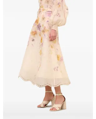 ZIMMERMANN メメント刺繍ミディスカート - サムネイル3