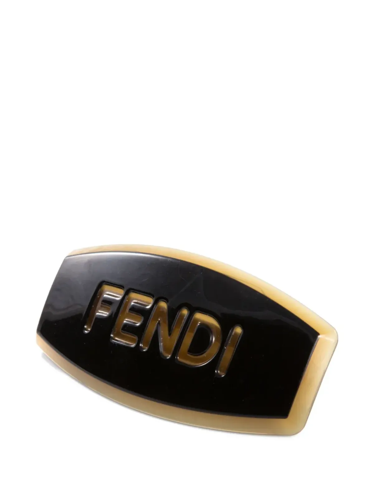Fendi Pre-Owned 2000s ロゴ ヘアクリップ - ゴールド - 画像2