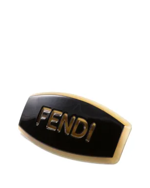 Fendi Pre-Owned 2000s ロゴ ヘアクリップ - ゴールド - サムネイル2