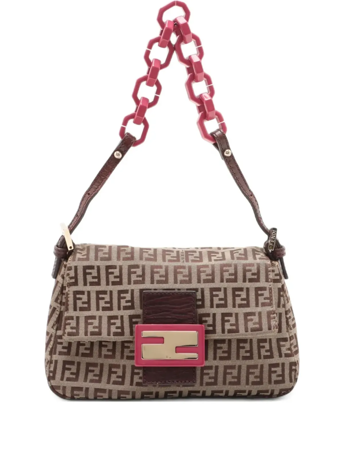 Fendi Pre-Owned ズッキーノ マンマ チェーンストラップ ミニバッグ - 画像1