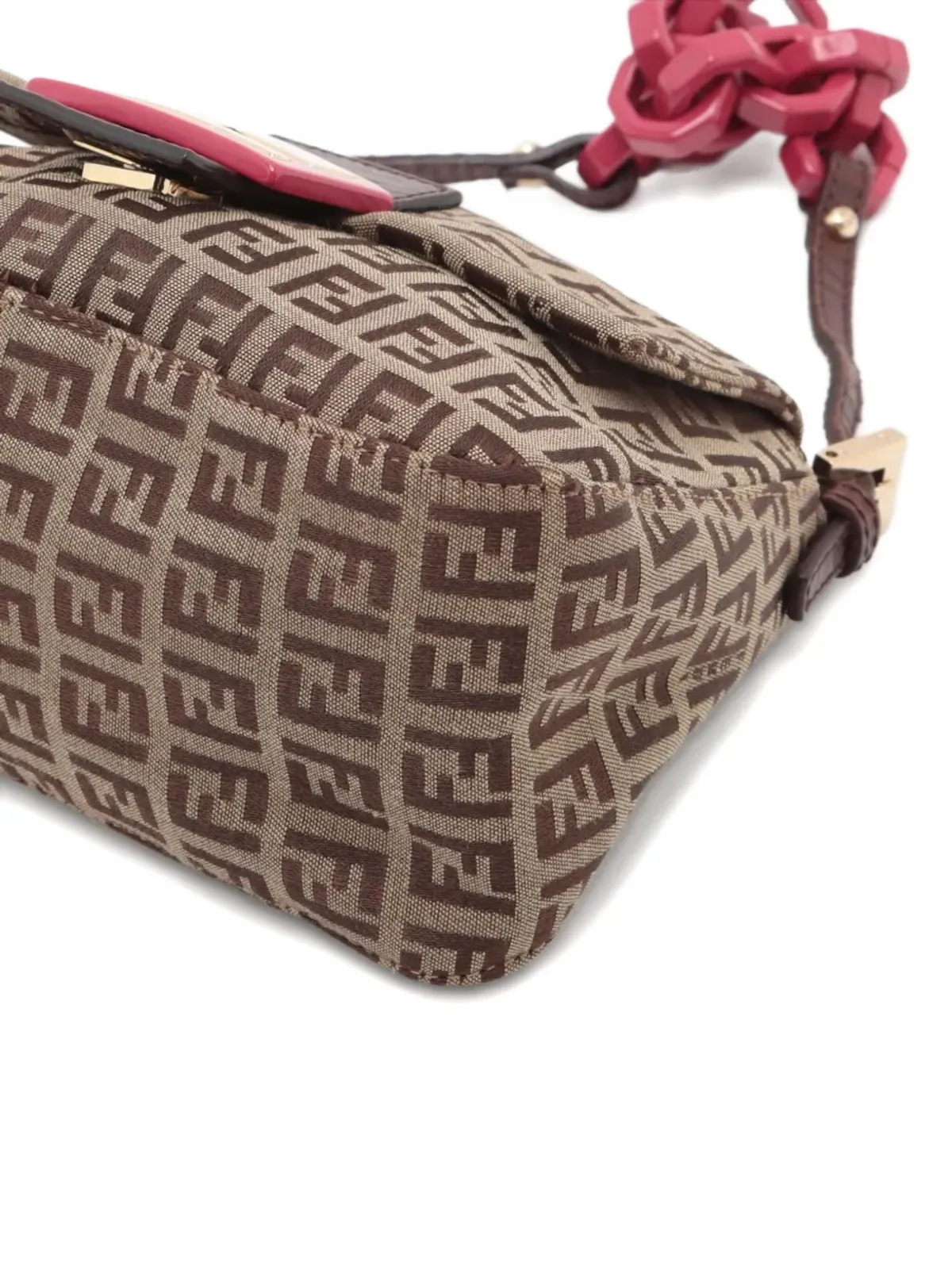 Fendi Pre-Owned ズッキーノ マンマ チェーンストラップ ミニバッグ - 画像4