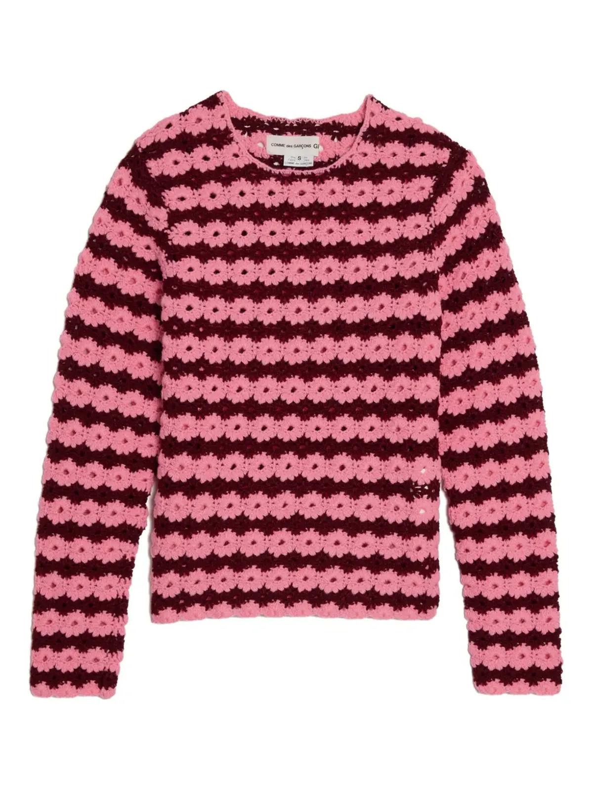 Comme Des Garçons Girl クロッシェストライプトップ - 画像1