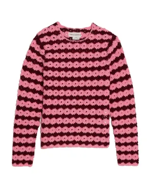 Comme Des Garçons Girl クロッシェストライプトップ - サムネイル1