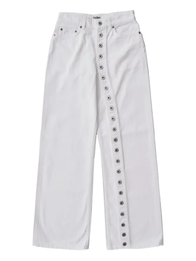 Jean Paul Gaultier Jean Paul Gaultier ボタンアップジーンズ - ホワイトの商品画像