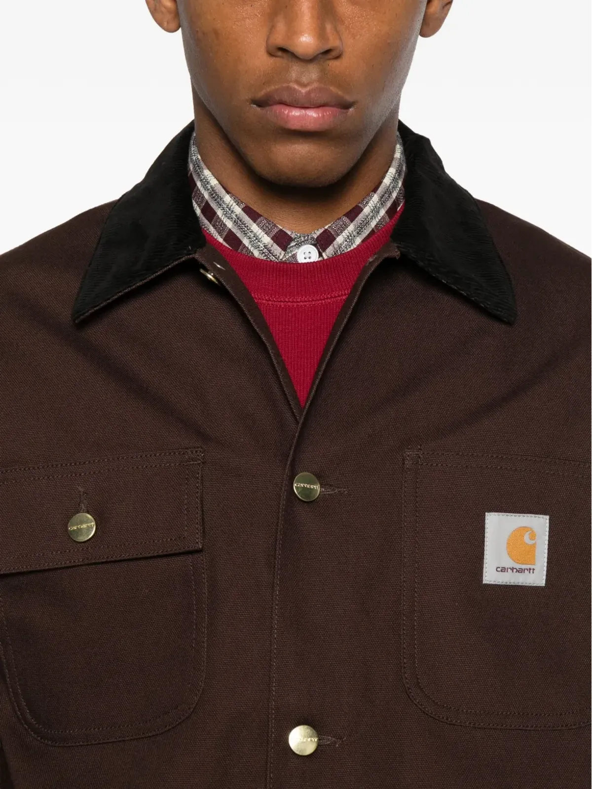 Carhartt WIP コーデュロイ襟 ボタン留め ジャケット - 画像5