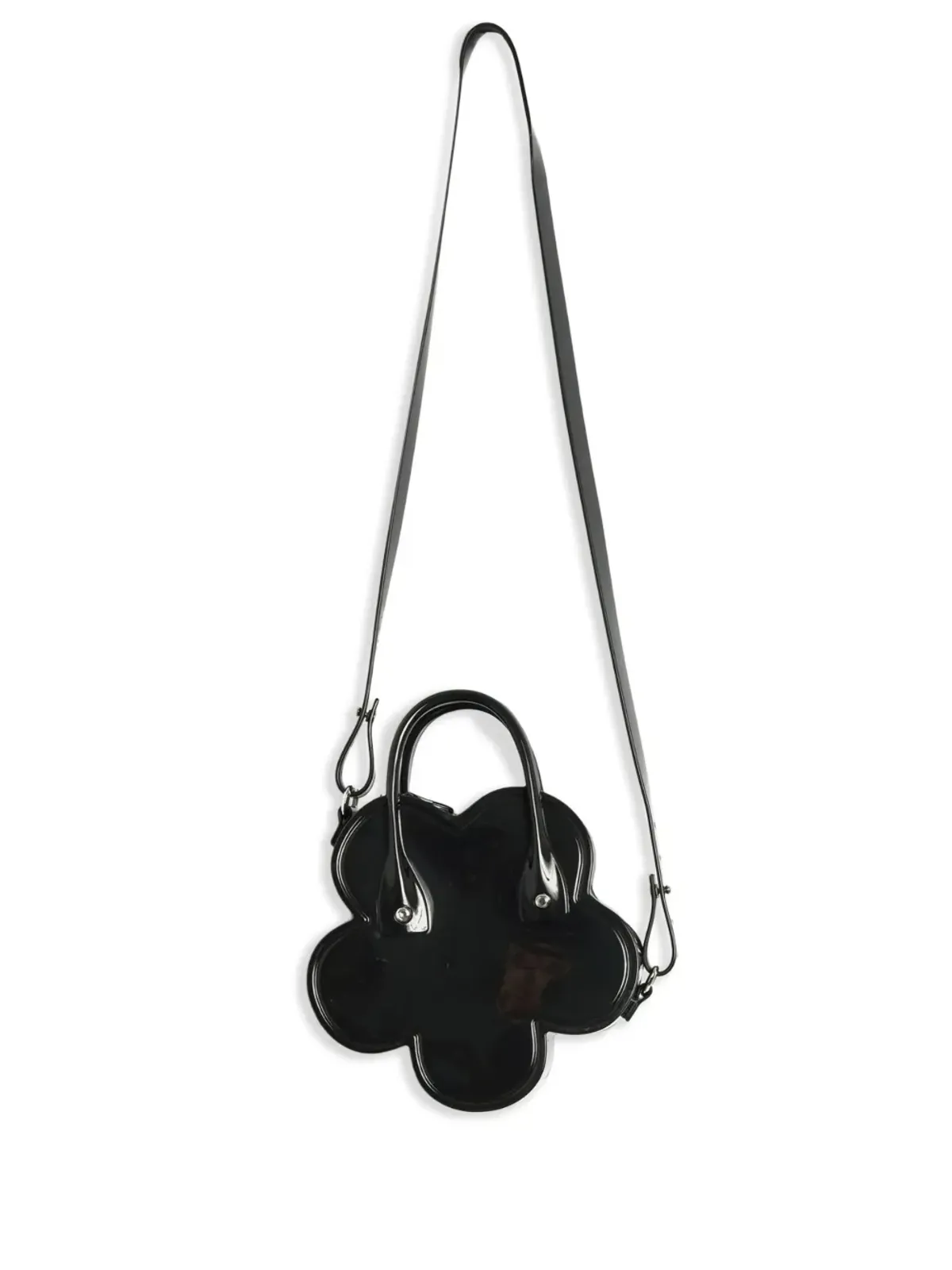 Comme Des Garçons Girl 花モチーフのトップハンドルショルダーバッグ - Black - 画像2