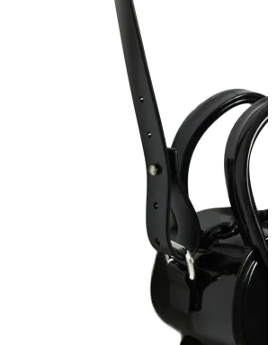 Comme Des Garçons Girl 花モチーフのトップハンドルショルダーバッグ - Black - サムネイル3