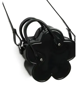Comme Des Garçons Girl 花モチーフのトップハンドルショルダーバッグ - Black - サムネイル4