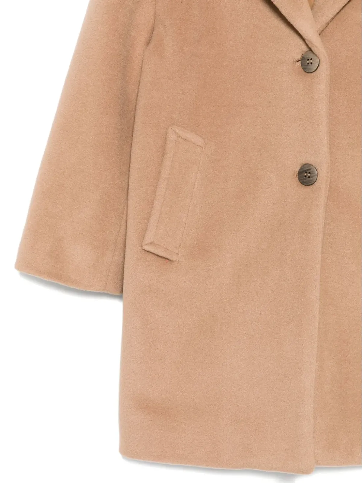 Paolo Pecora Kids シングルブレストボタン留めコート - 画像3