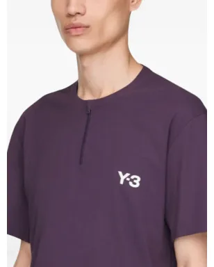 Y-3 ジップネック パネルドTシャツ - サムネイル5