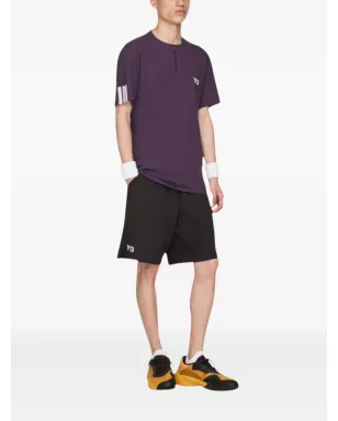 Y-3 ジップネック パネルドTシャツ - サムネイル2