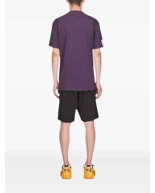 Y-3 ジップネック パネルドTシャツ - サムネイル3