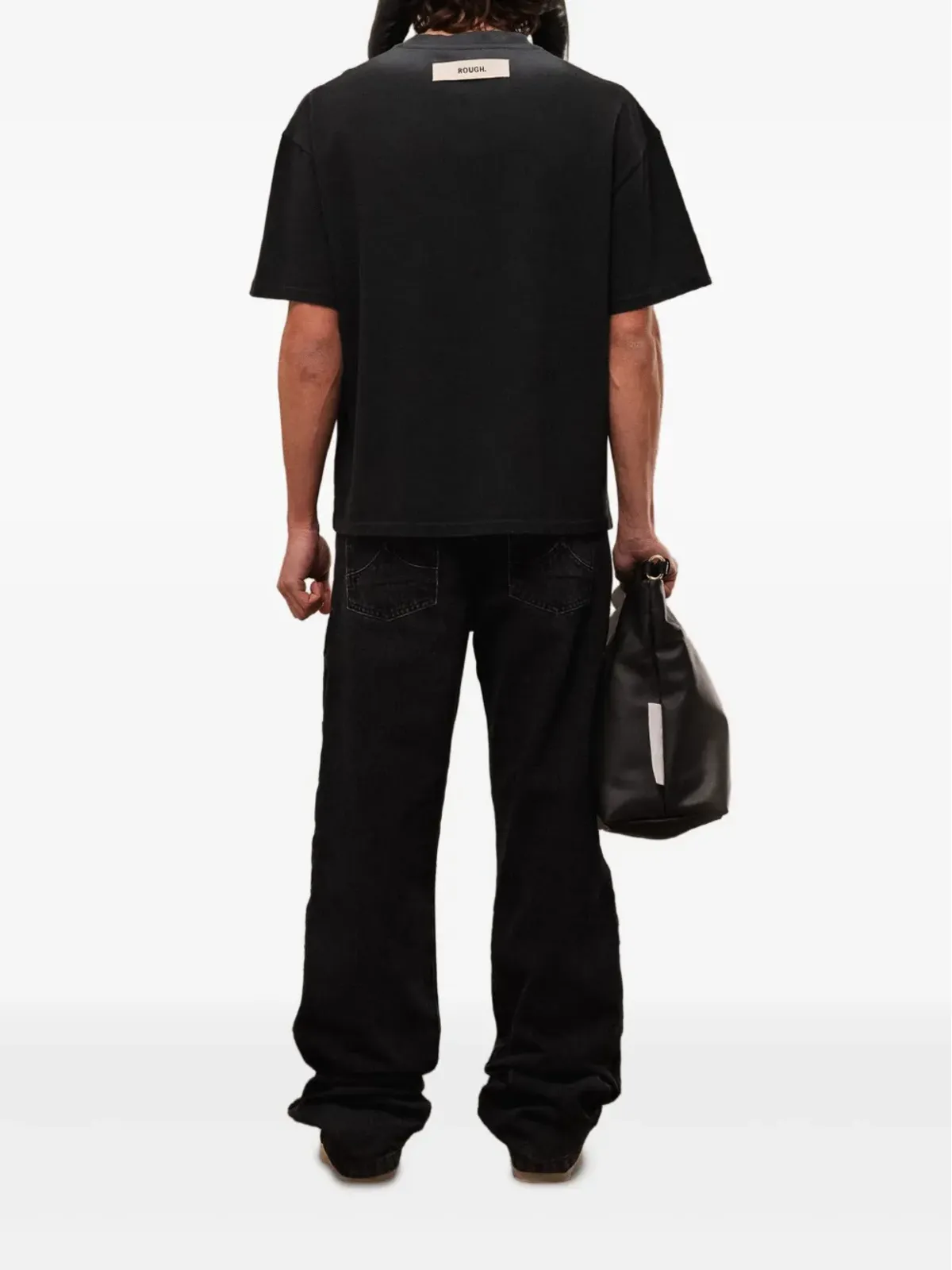 ROUGH. signature-print Tシャツ - 画像4