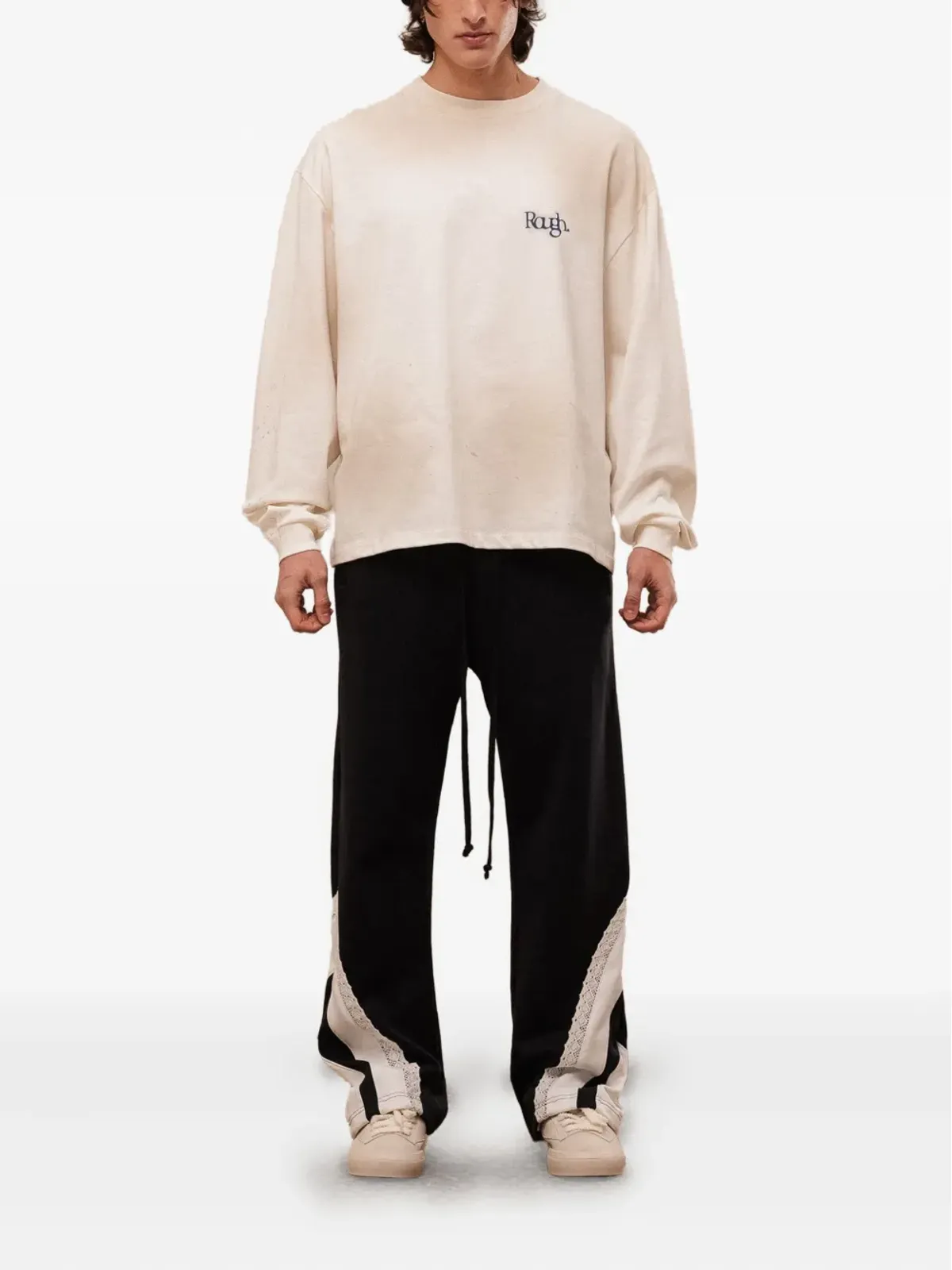 ROUGH. ロングスリーブ ロゴプリント Tシャツ - 画像2