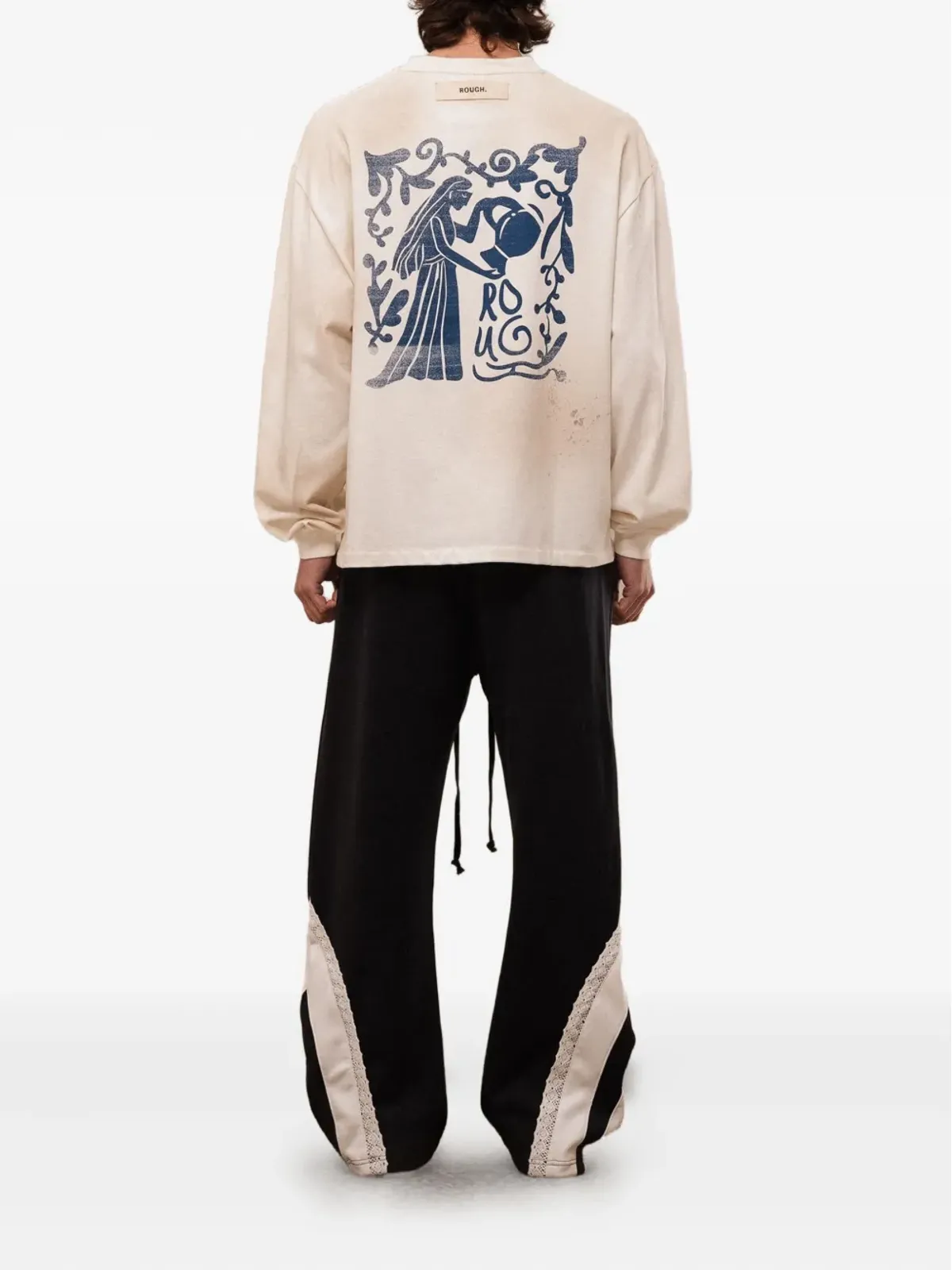 ROUGH. ロングスリーブ ロゴプリント Tシャツ - 画像4