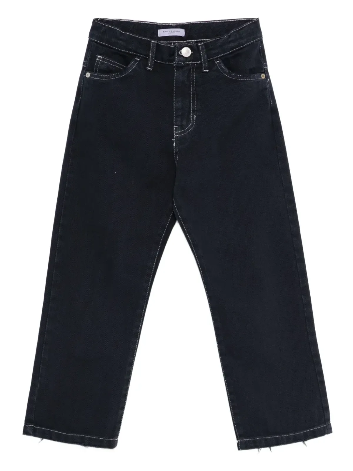 Paolo Pecora Kids ボーイズ デニムパンツ（コントラストステッチ） - 画像1