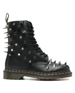 Junya Watanabe x Dr. Martens スタッズ付きレースアップブーツ（ブラック） - サムネイル1