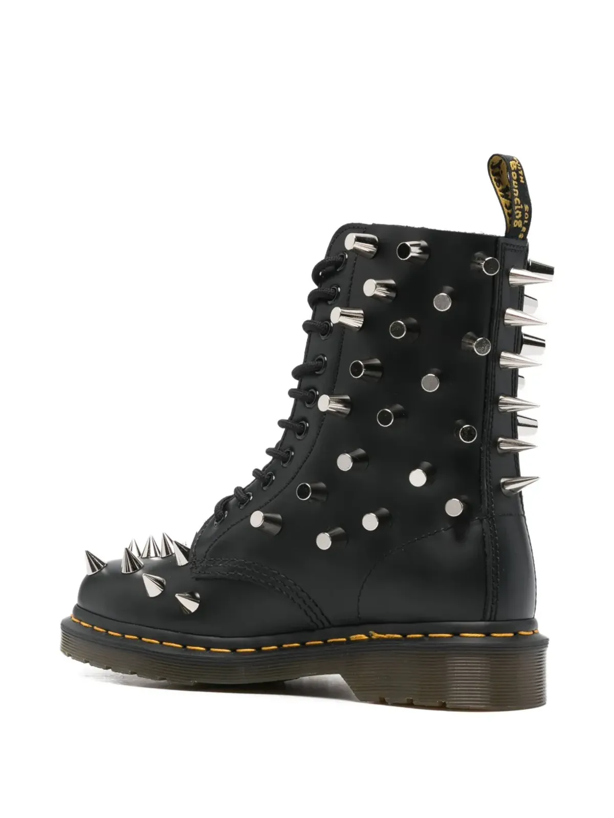 Junya Watanabe x Dr. Martens スタッズ付きレースアップブーツ（ブラック） - 画像3