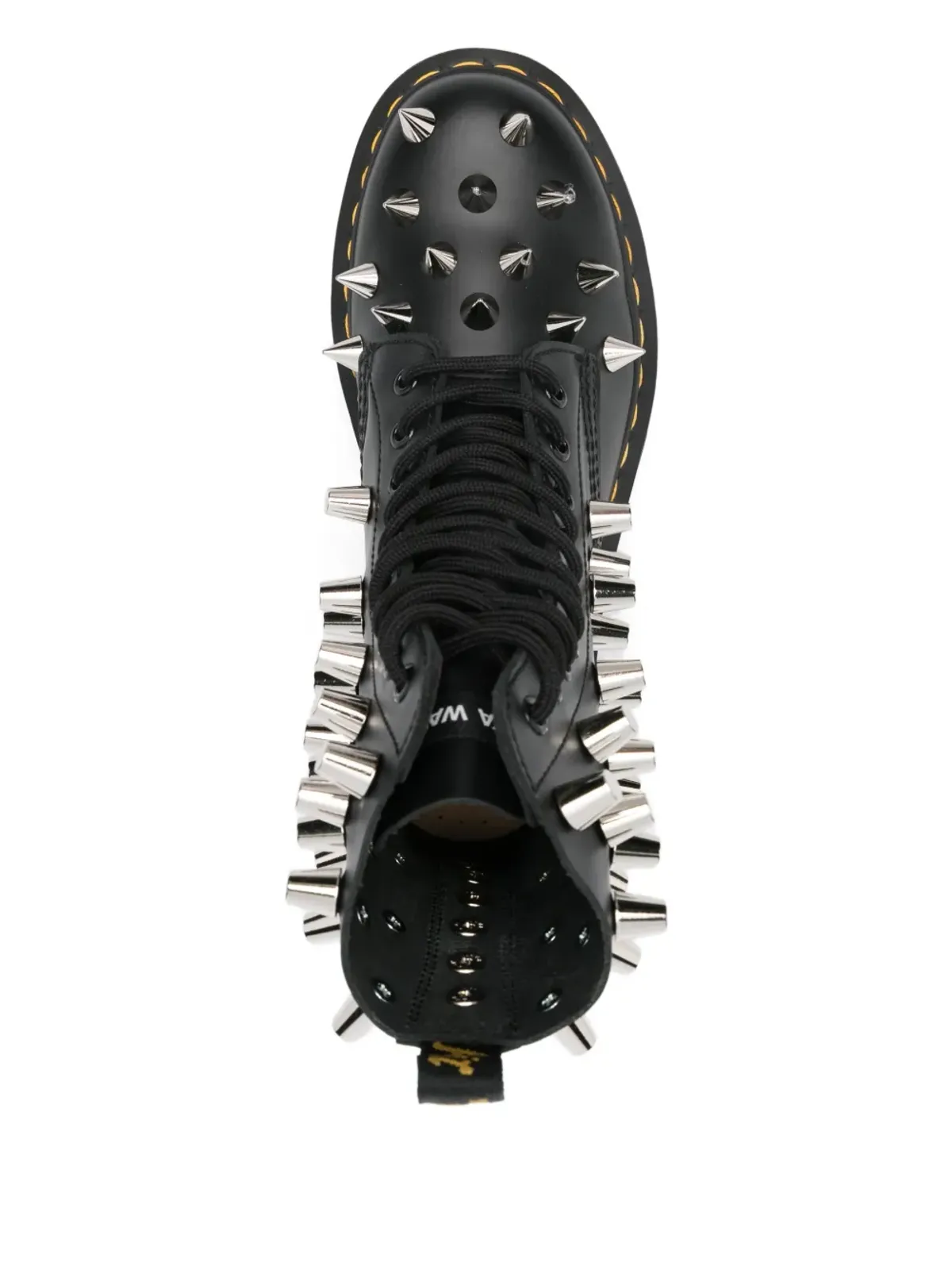 Junya Watanabe x Dr. Martens スタッズ付きレースアップブーツ（ブラック） - 画像4