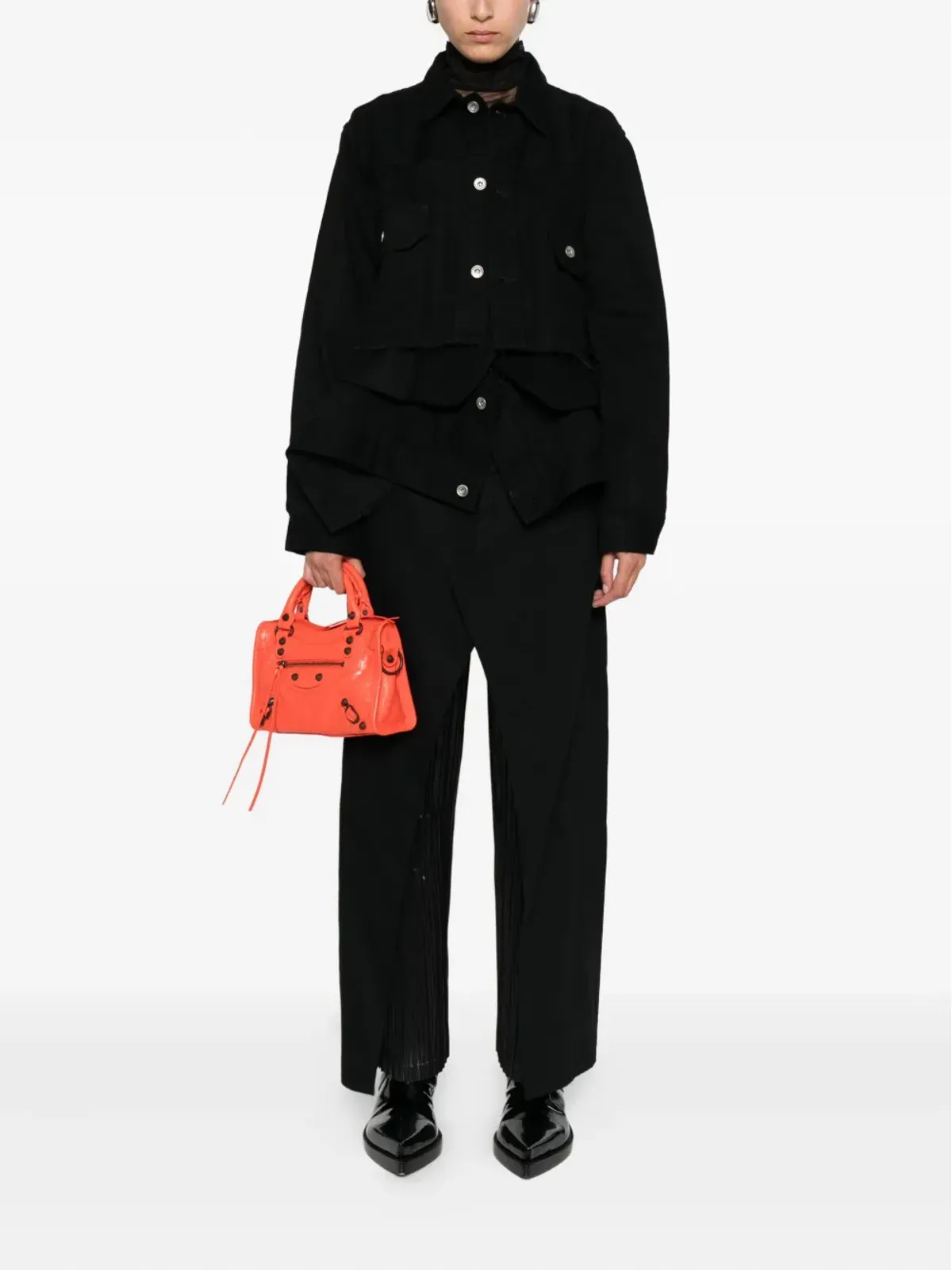 Junya Watanabe プリーツパネルパンツ - 画像2
