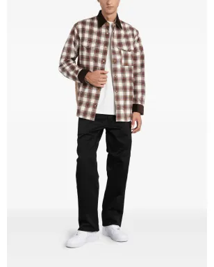 Junya Watanabe MAN チェックコーデュロイパネルオーバーシャツ - サムネイル2