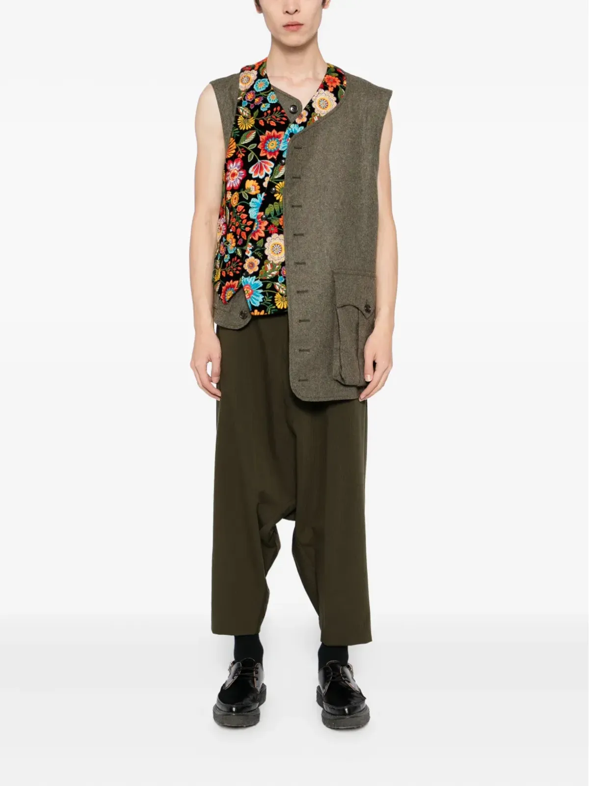 Comme des Garçons Homme Plus ウール ドロップクロッチ トラウザー - 画像2