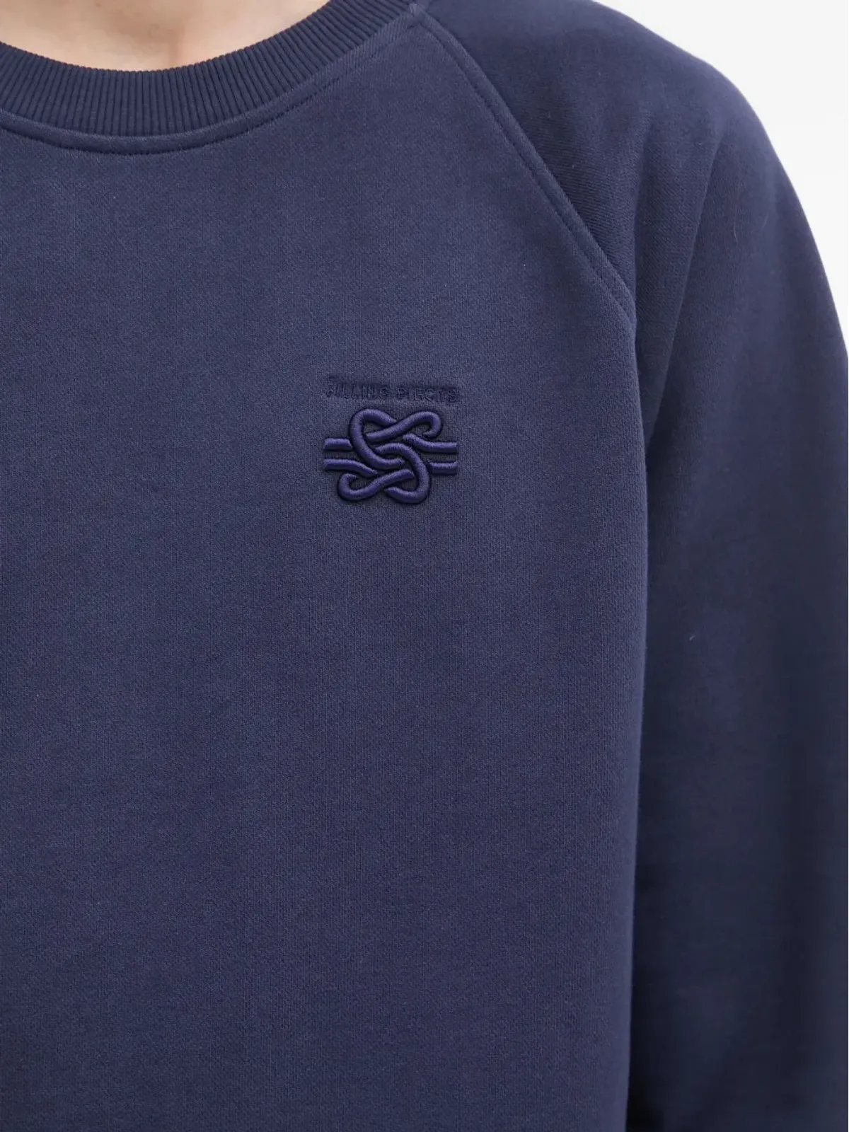 Filling Pieces 刺繍入りクルーネックスウェットシャツ - 画像4