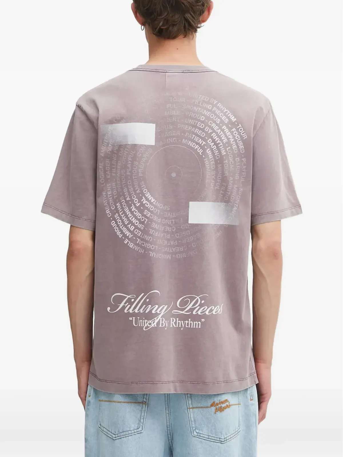 Filling Pieces ヴァイナル クルーネック Tシャツ - 画像4