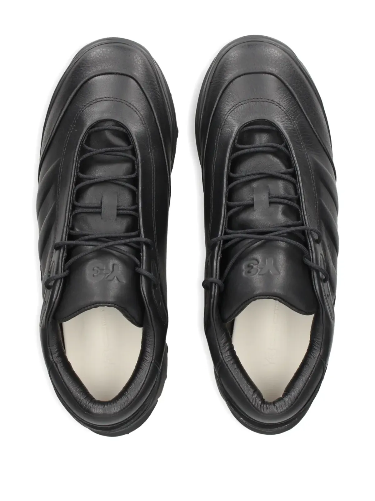 Y-3 GSG9 レザー レースアップ スニーカー - 画像3