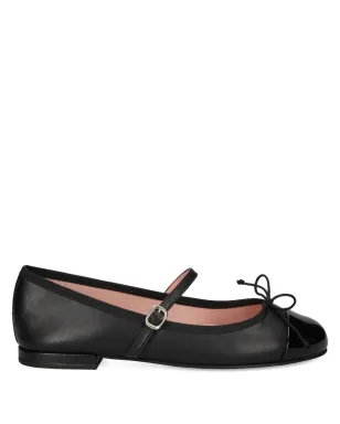 Pretty Ballerinas Irma cap-toe bow ballet flats - サムネイル1