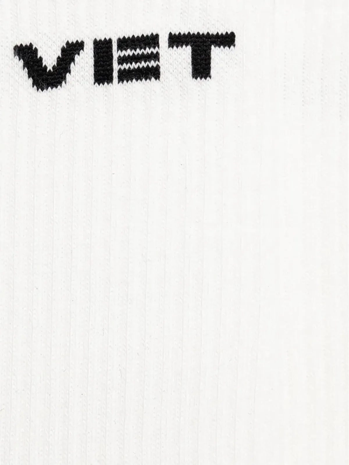 VETEMENTS ロゴディテール リブ編みソックス - 画像2