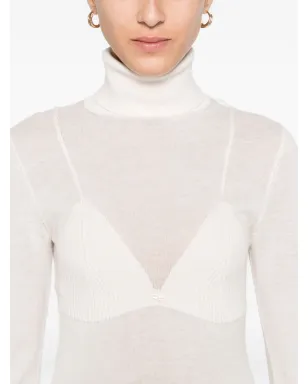 Elisabetta Franchi タートルネックリブニットワンピース - サムネイル5