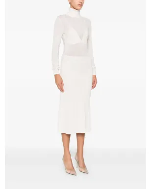 Elisabetta Franchi タートルネックリブニットワンピース - サムネイル3