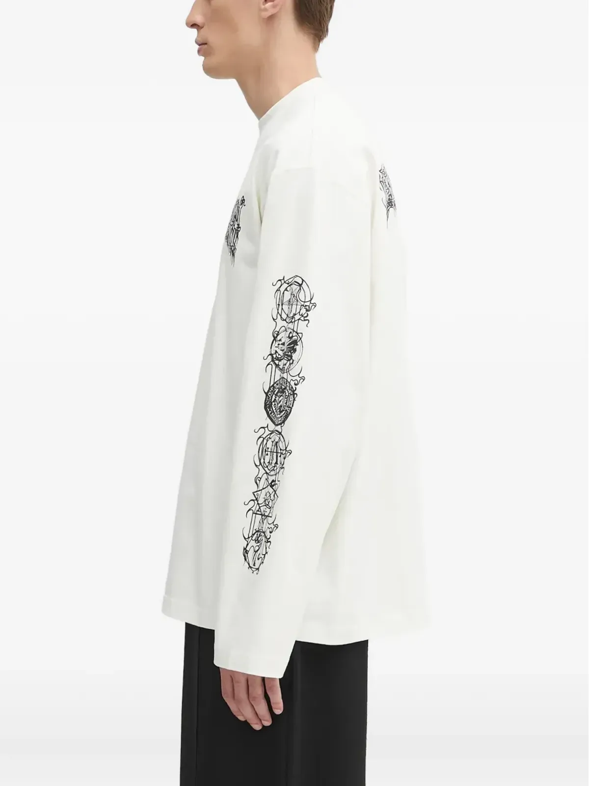 VETEMENTS グラフィックプリント長袖Tシャツ - 画像3