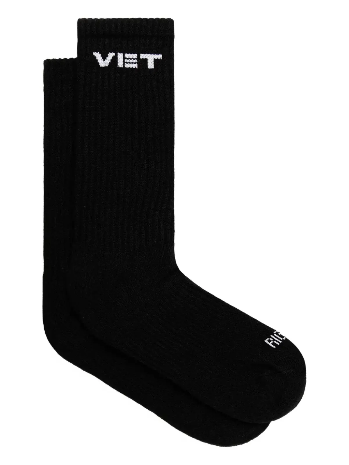 VETEMENTS ロゴディテールソックス（ブラック） - 画像1