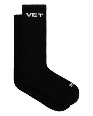 VETEMENTS ロゴディテールソックス（ブラック） - サムネイル1