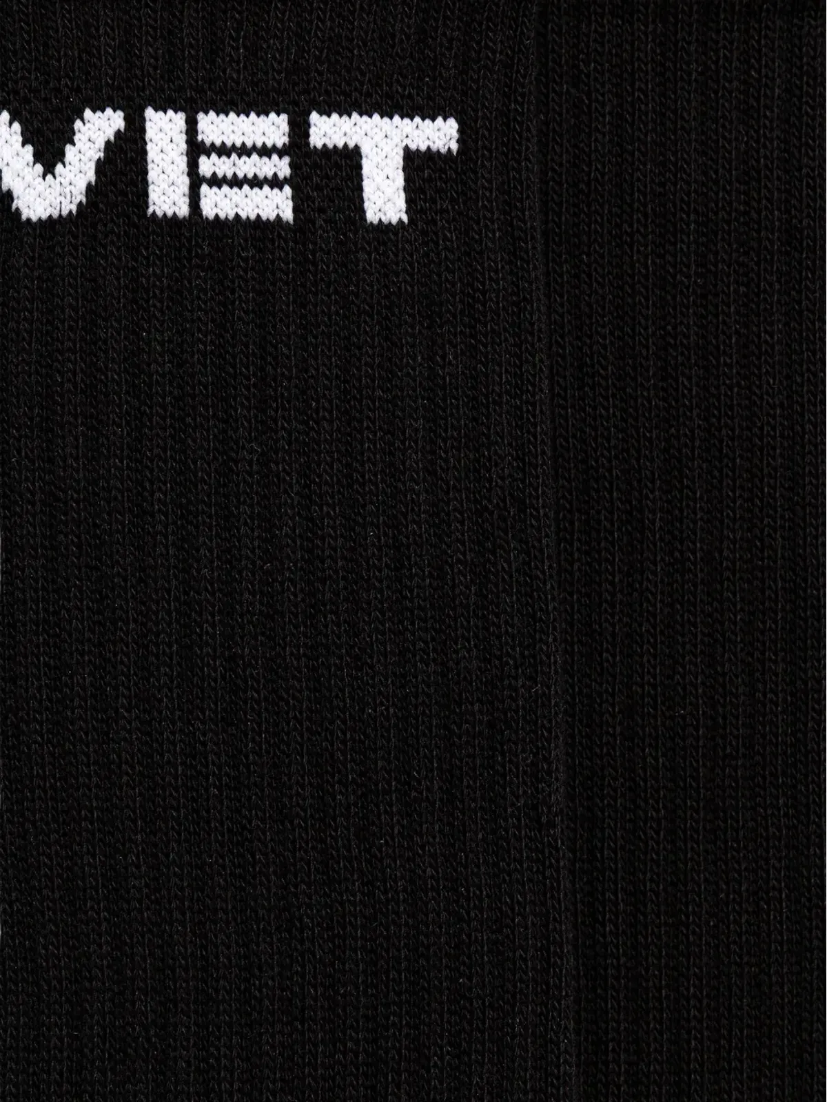 VETEMENTS ロゴディテールソックス（ブラック） - 画像2