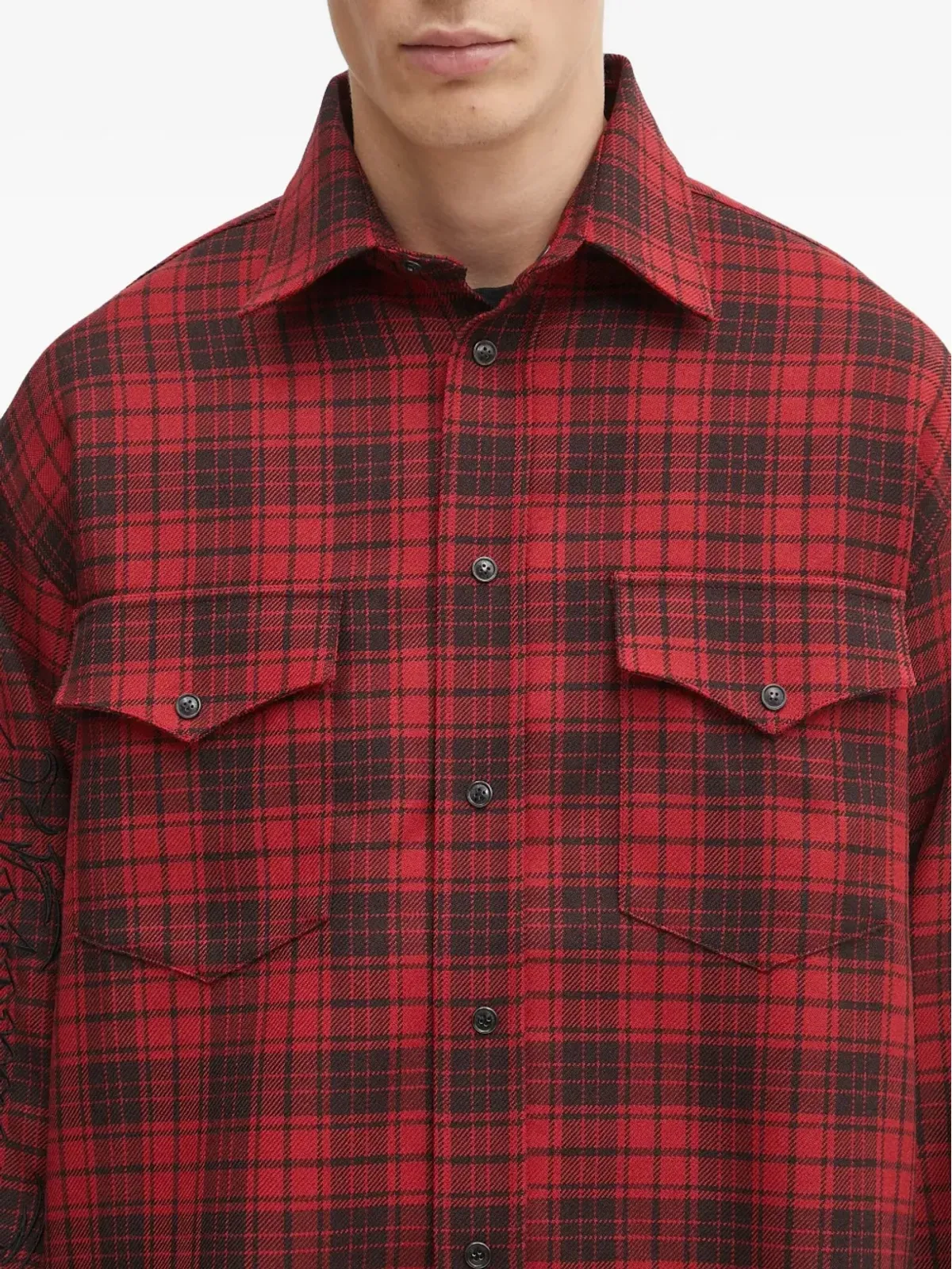 VETEMENTS 格子柄長袖シャツ - 画像5