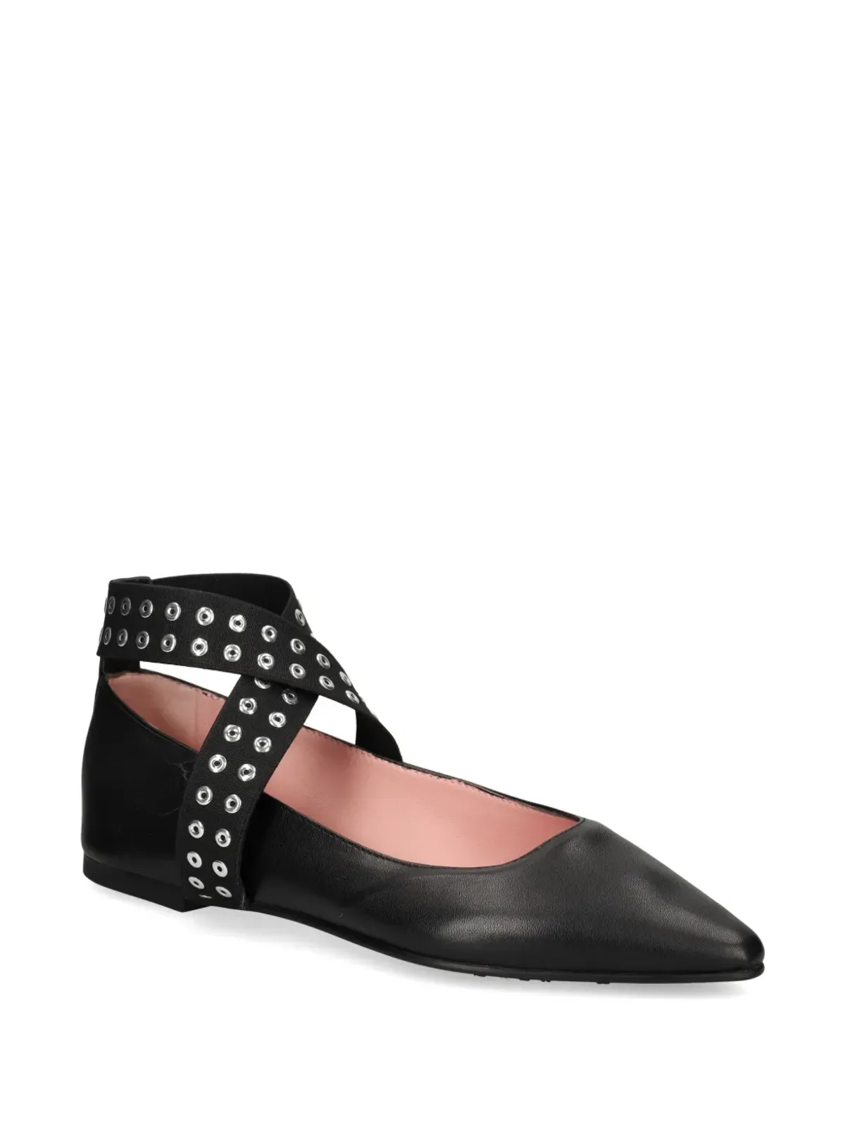 Pretty Ballerinas Kendall アイレット クロスストラップ バレエフラット - 画像2