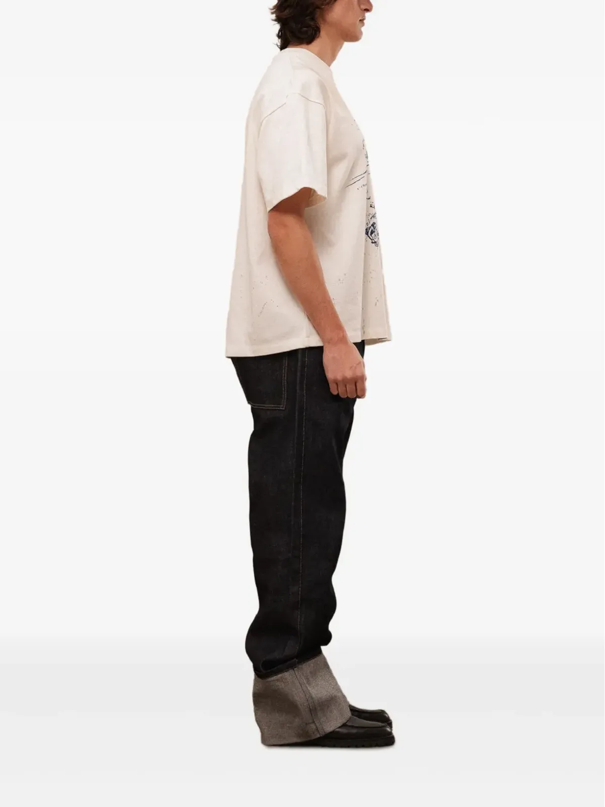 ROUGH. グラフィックプリントTシャツ - 画像3