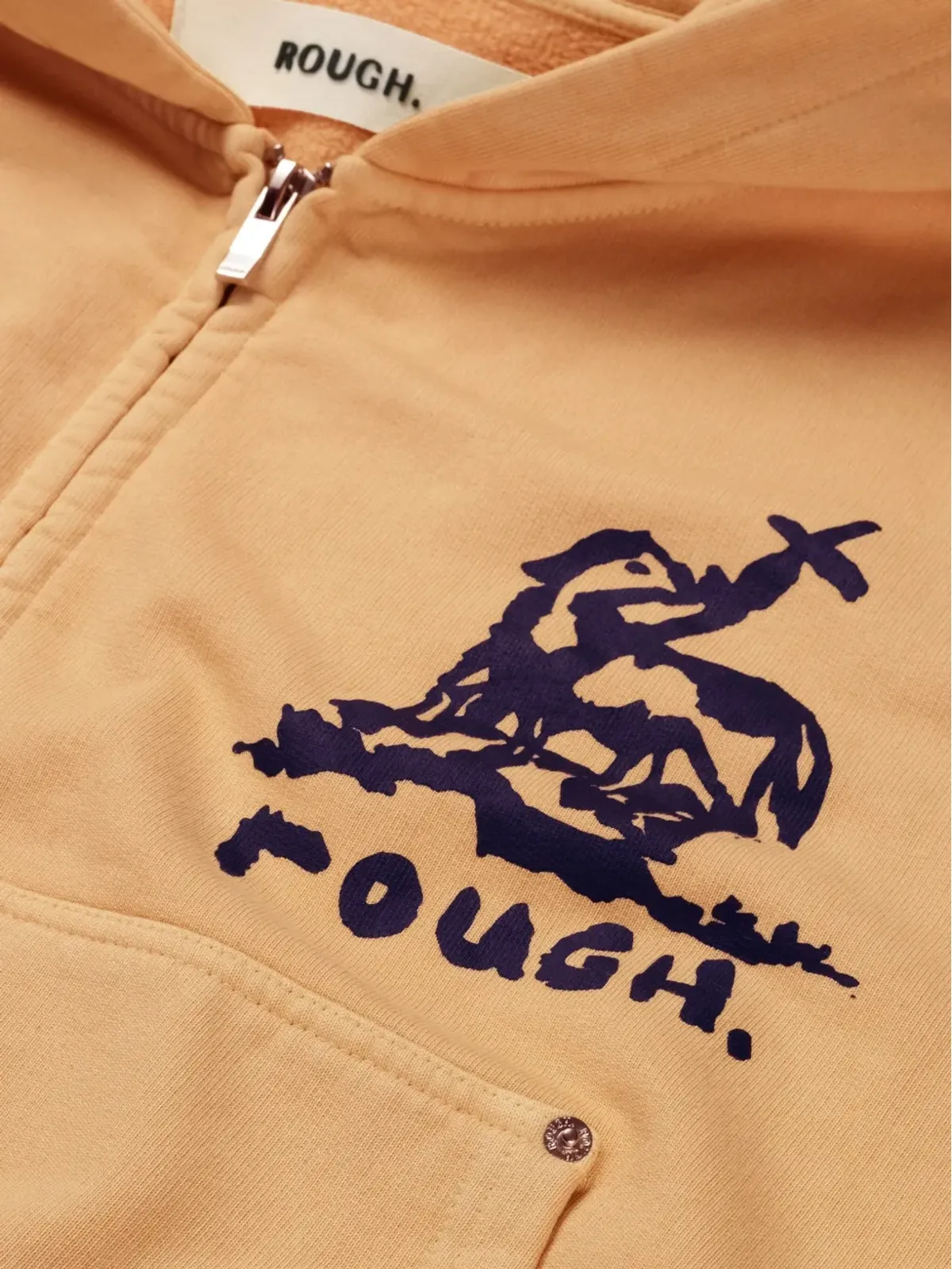 ROUGH. グラフィックプリント ジップアップ パーカー - 画像5