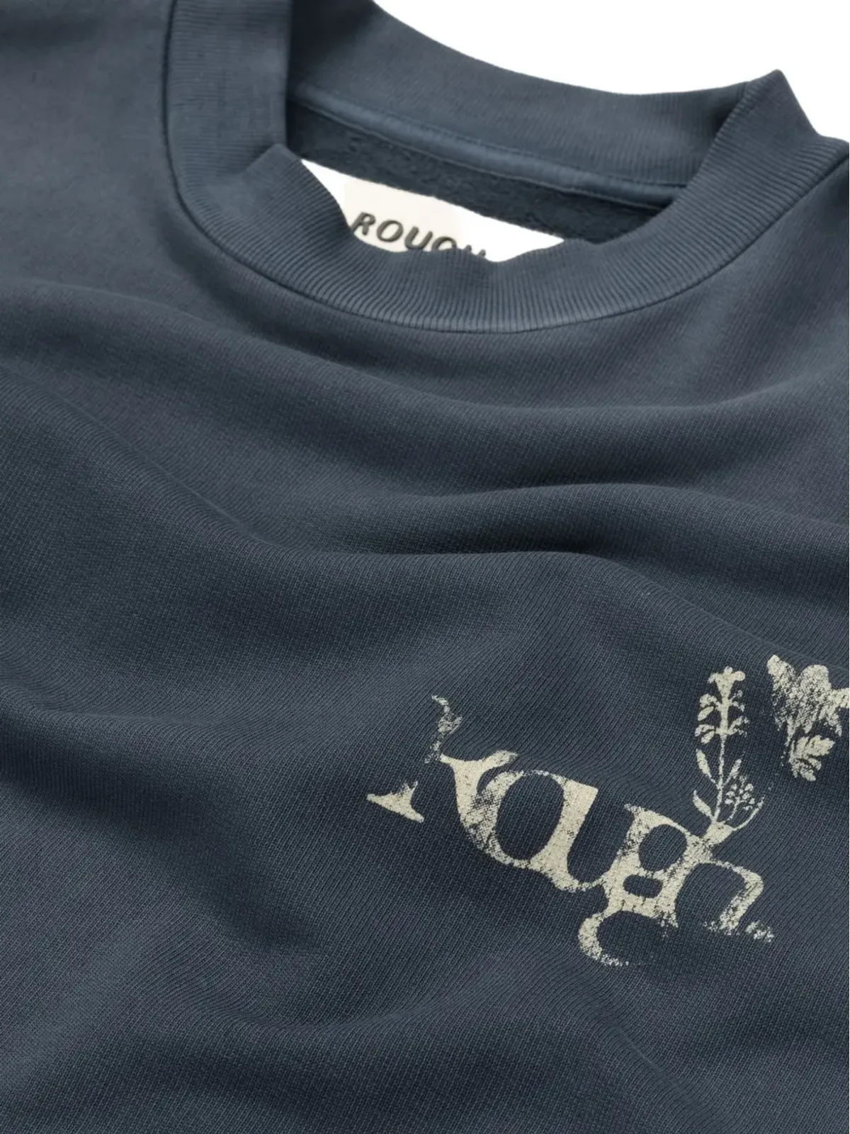 ROUGH. 花柄プリント クルーネック スウェット - 画像5