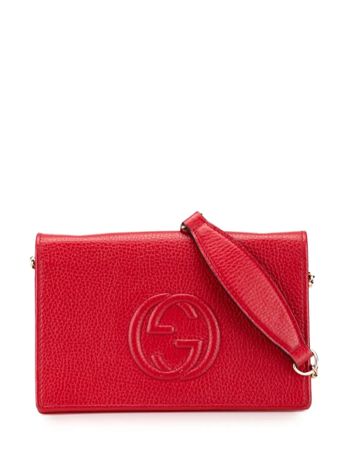 Gucci Pre-Owned レザー Soho Wallet on Chain クロスボディバッグ - レッド - 画像1